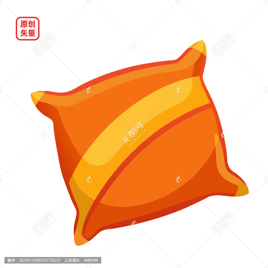 矢量插圖簡約抱枕
