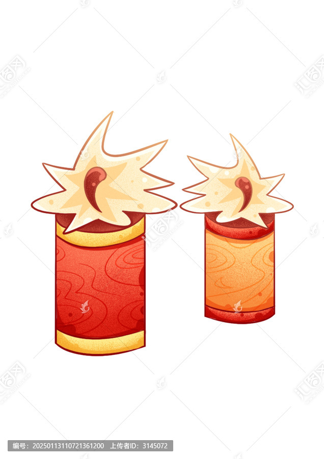 鞭炮爆竹插畫