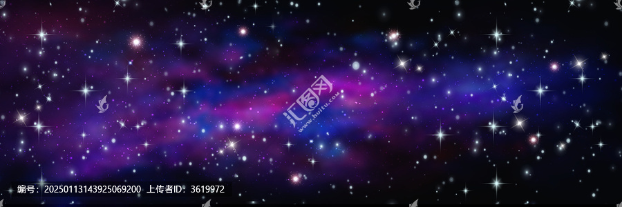 紫色唯美星空頂星空軟膜燈箱