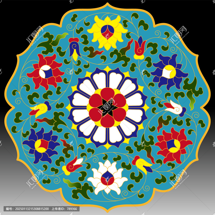 景泰藍(lán)花紋