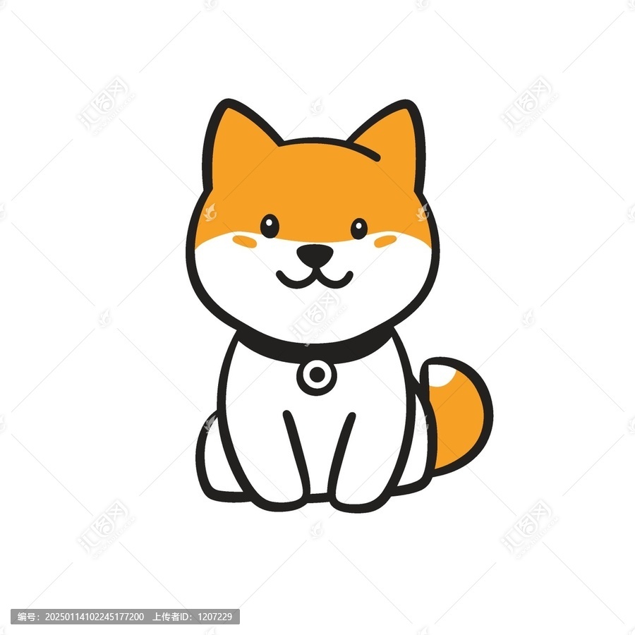 卡通可愛小狗