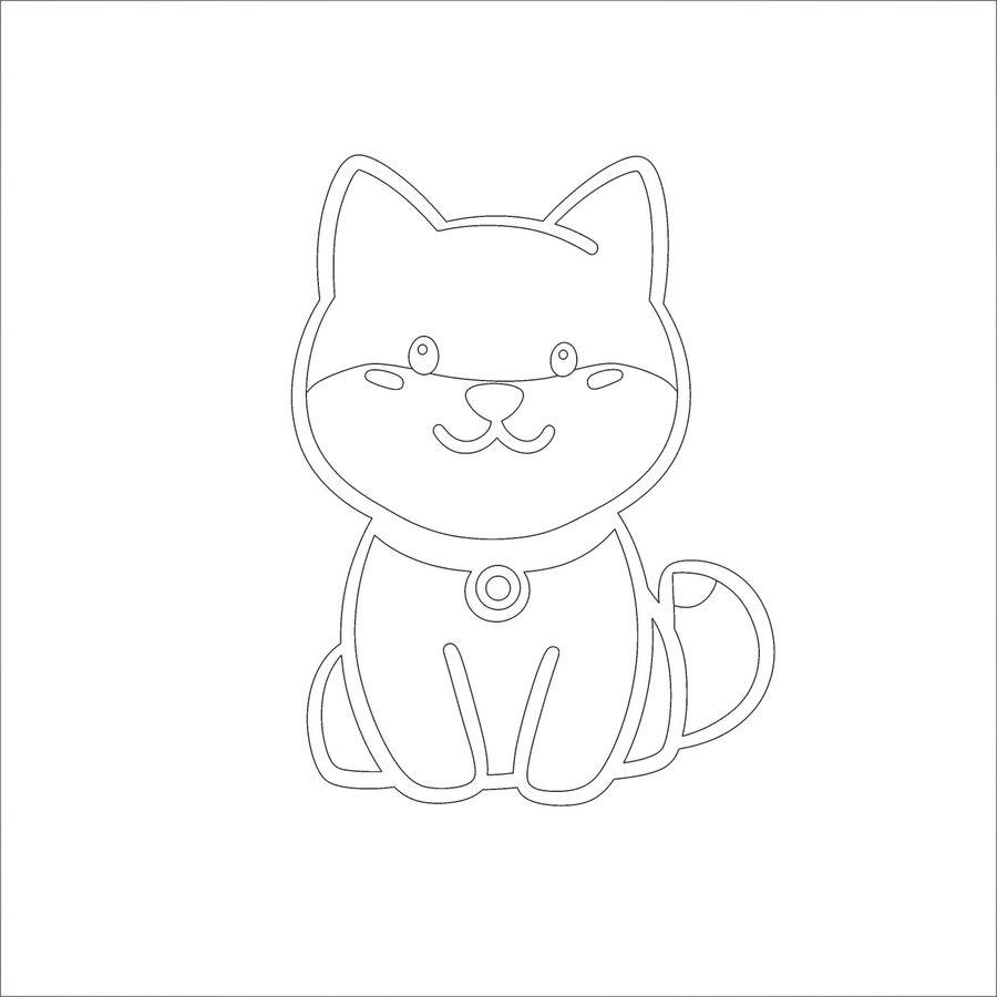 卡通可愛小狗