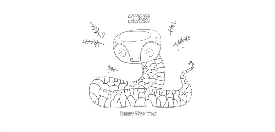 蛇年插畫