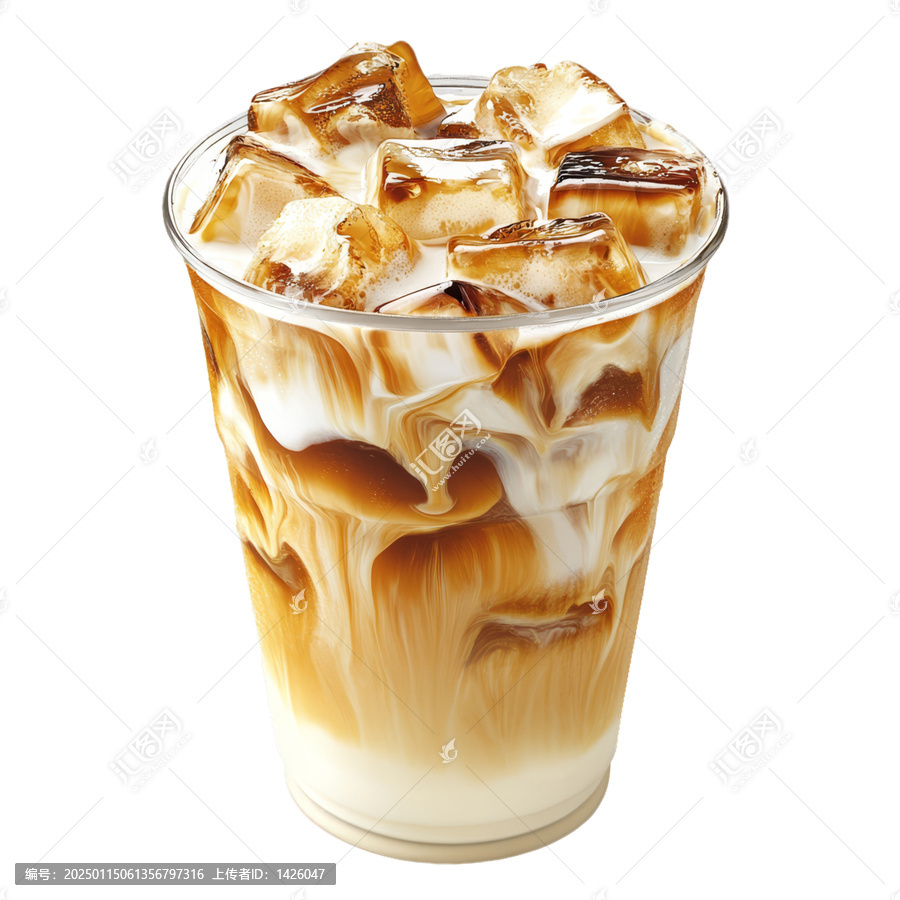 [免摳素材]塑料杯中的冰咖啡飲品