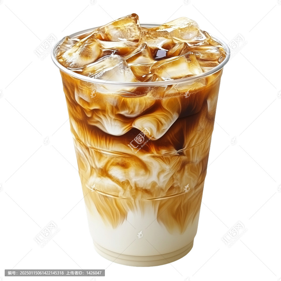 [免摳素材]塑料杯中的美味冰咖啡