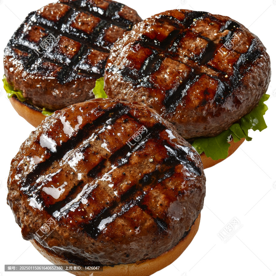 [免摳素材]三款美味烤牛肉漢堡