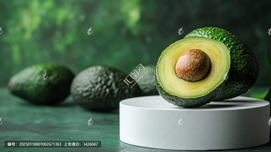 新鮮牛油果擺放展示臺