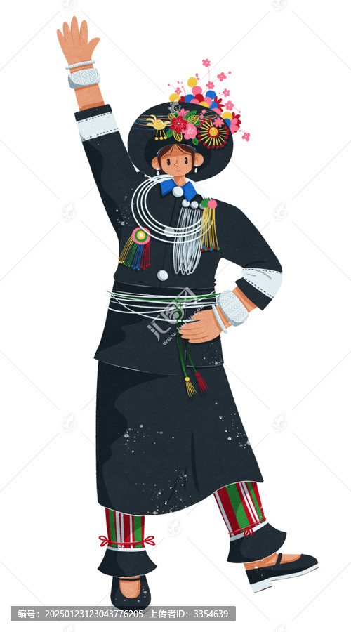 阿昌族民族服飾女性
