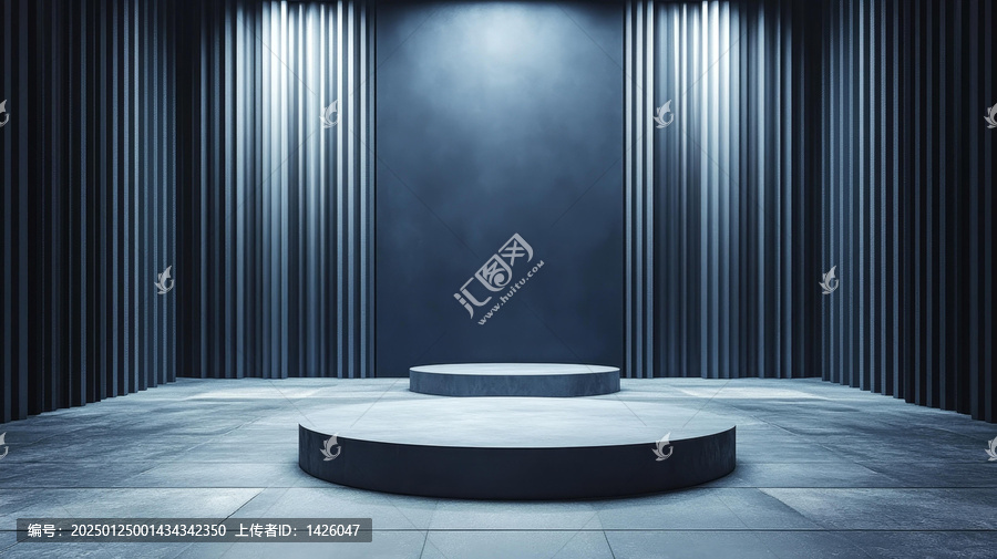 暗黑現(xiàn)代產(chǎn)品展示臺(tái)
