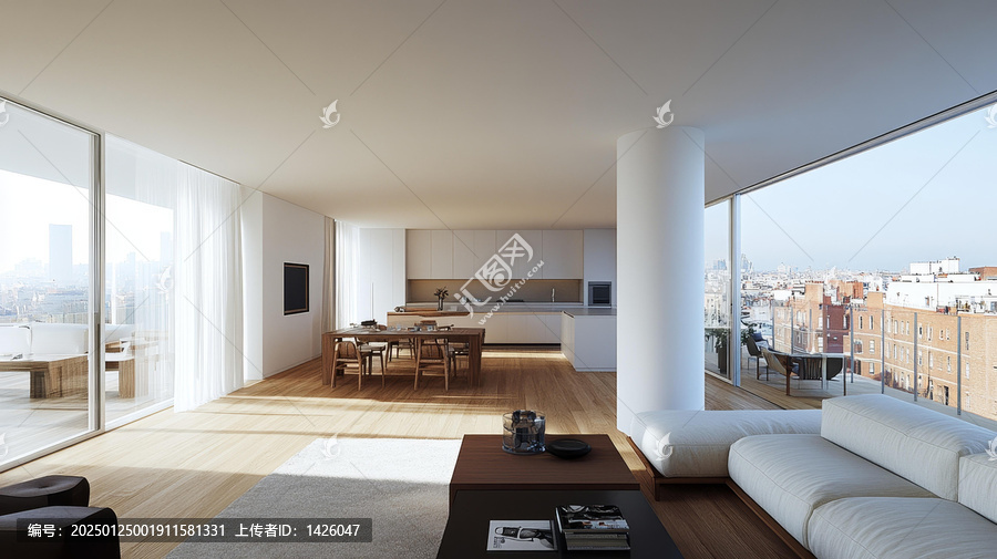 現(xiàn)代頂層公寓室內(nèi)設(shè)計(jì)