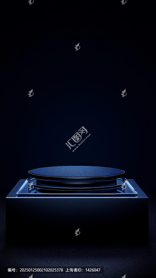 暗藍(lán)色產(chǎn)品展示平臺(tái)