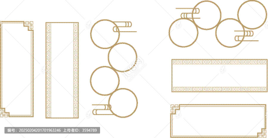 圓形方形邊框