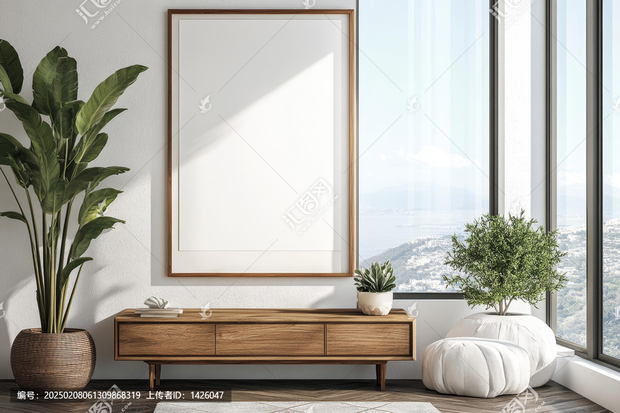 現(xiàn)代簡約室內(nèi)場景空畫框