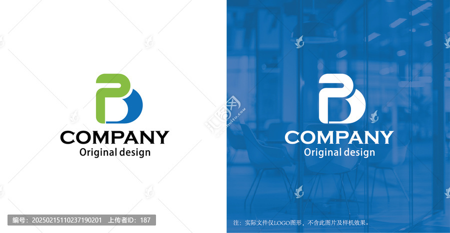 BP字母logo設(shè)計