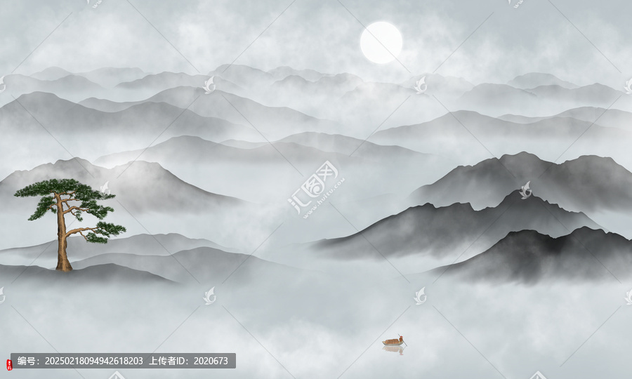 新中式山水畫