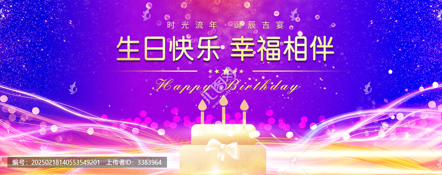 生日快樂海報(bào)展板
