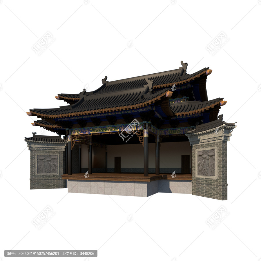 戲臺(tái)透視效果圖