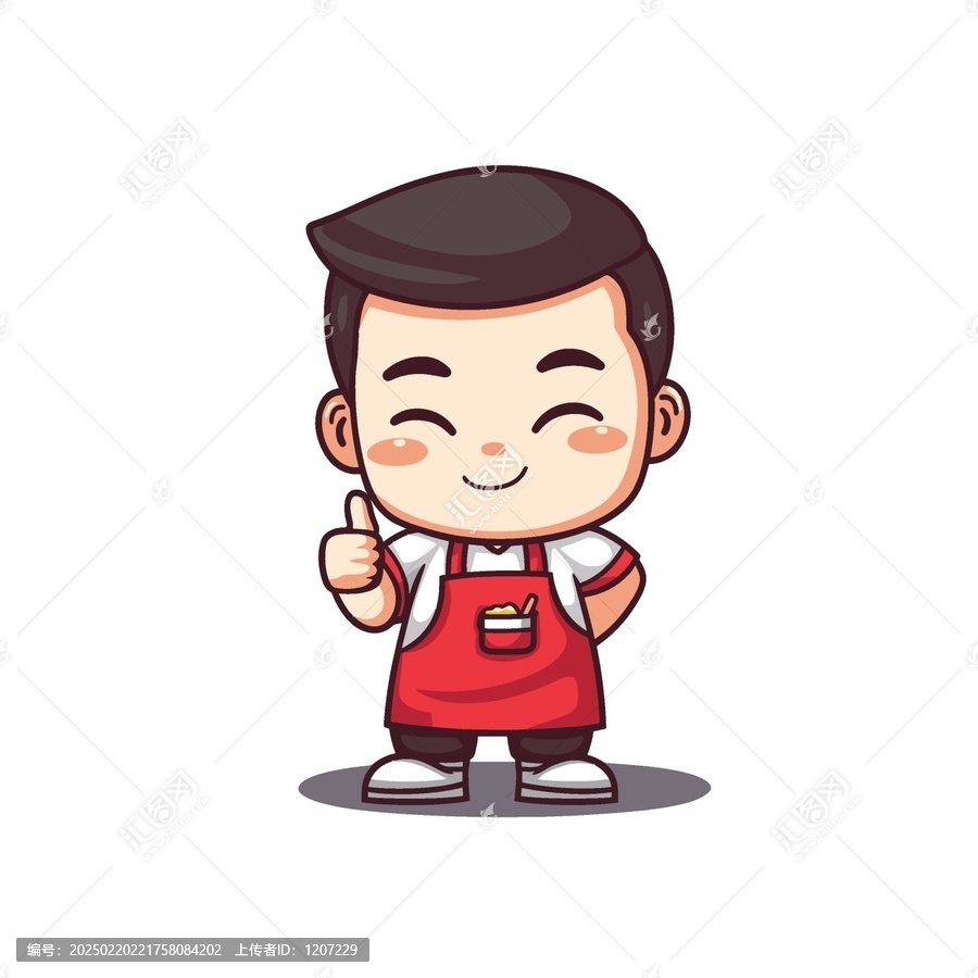 卡通廚師