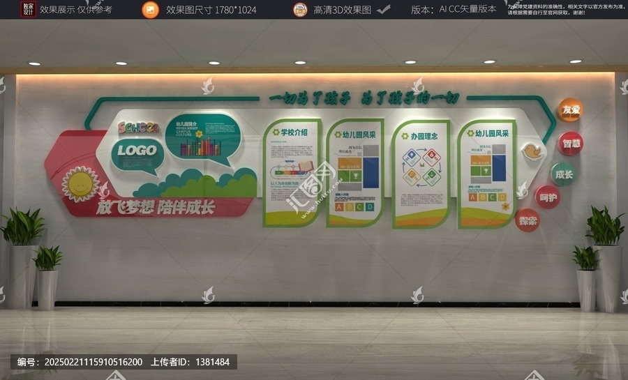 幼兒園文化校園長(zhǎng)廊布置