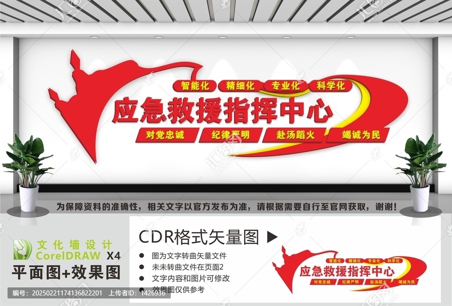 應(yīng)急救援指揮中心文化墻
