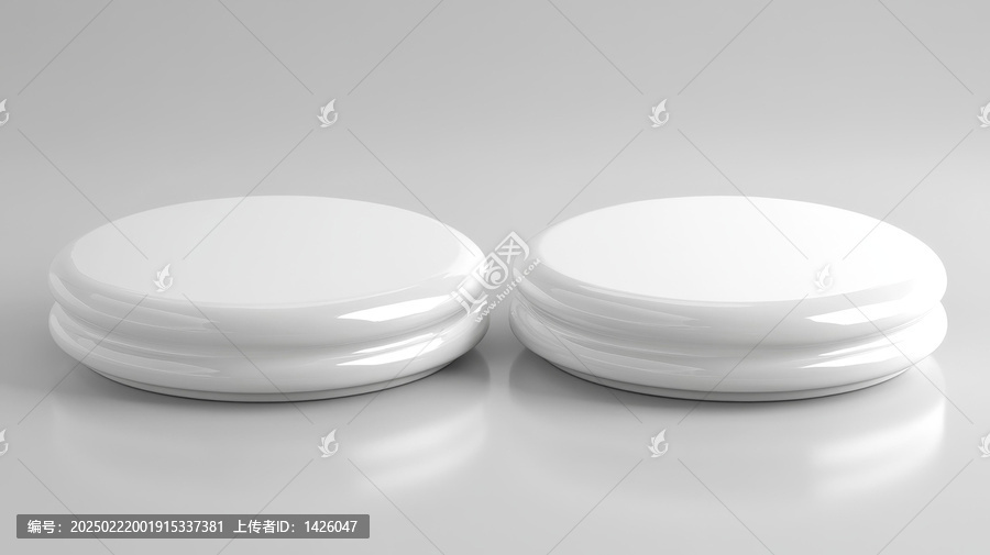 現(xiàn)代極簡白色產(chǎn)品展示臺