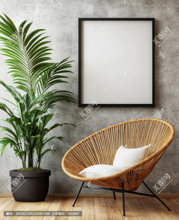 現(xiàn)代極簡(jiǎn)風(fēng)格客廳空框
