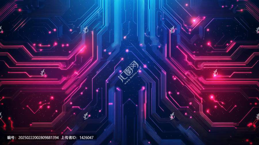 抽象未來電路板設(shè)計圖