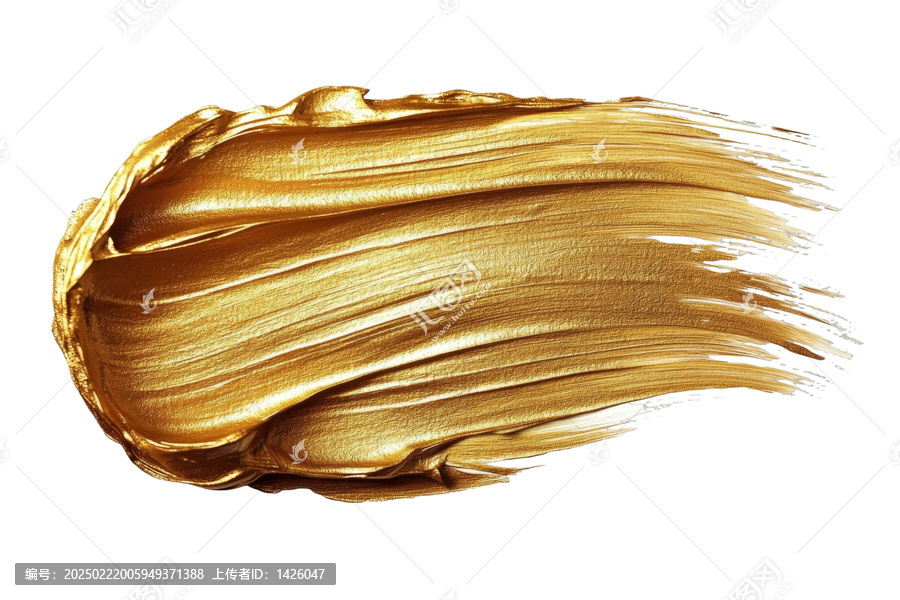 [免摳素材]金色顏料潑墨藝術抽象畫
