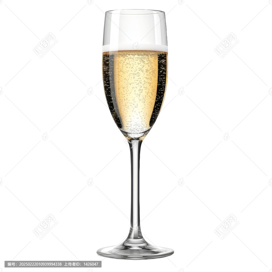 [免摳素材]閃耀的香檳酒杯