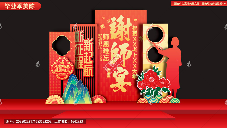 謝師宴展板謝師恩