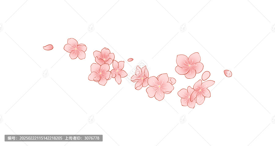 桃花花瓣素材