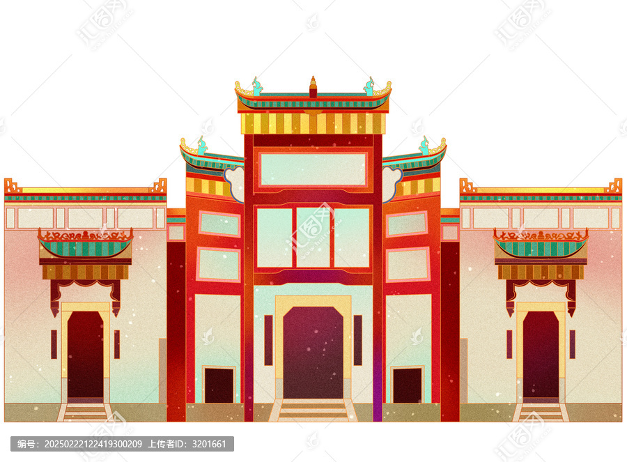 湖南岳陽屈子祠古建筑
