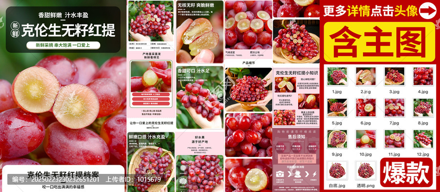 克倫生無籽紅提詳情