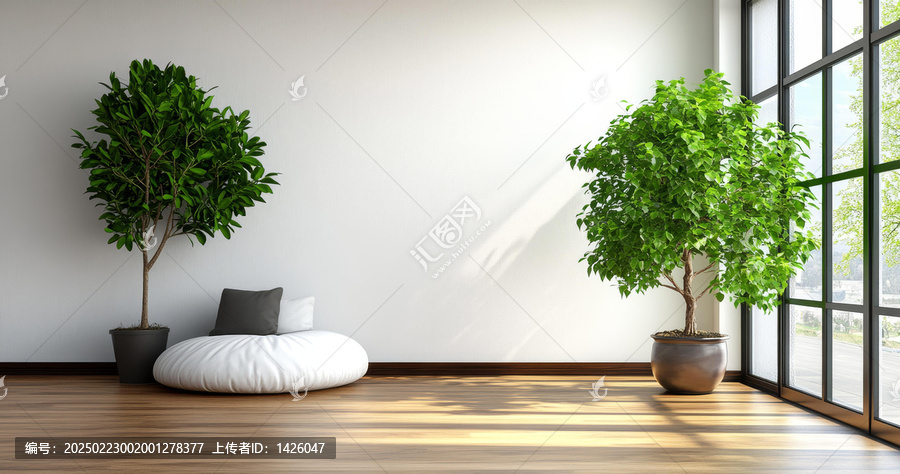 現(xiàn)代簡(jiǎn)約風(fēng)格客廳綠植裝飾