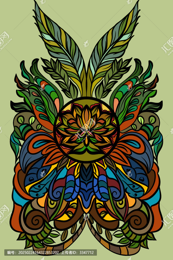 手繪花紋圖案