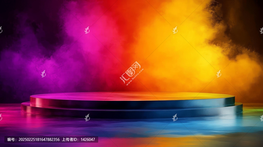 彩虹煙霧舞臺(tái)展示平臺(tái)