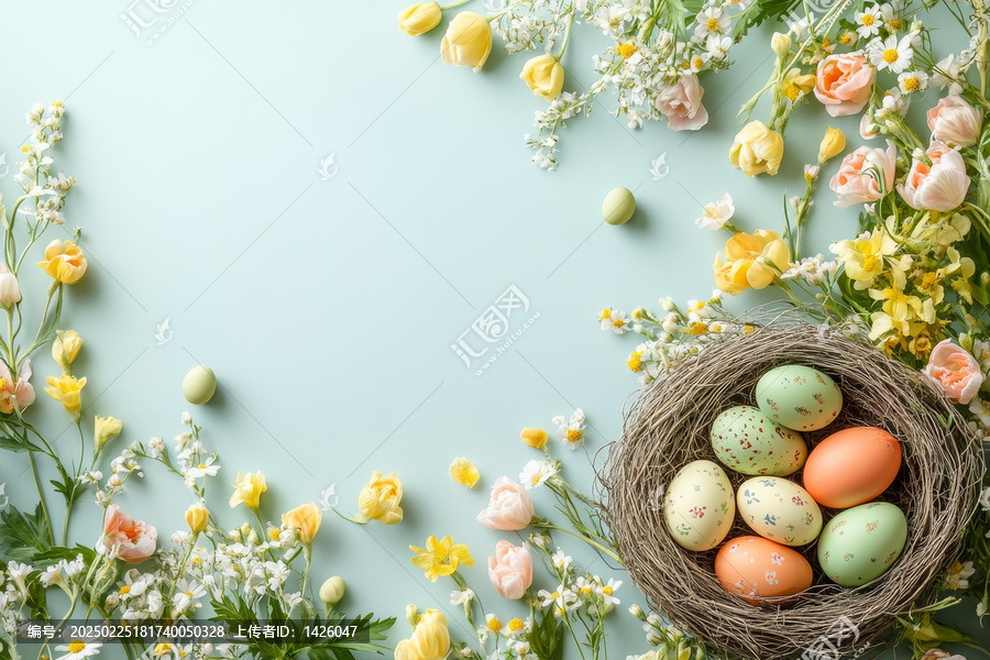 復(fù)活節(jié)花卉裝飾與彩蛋