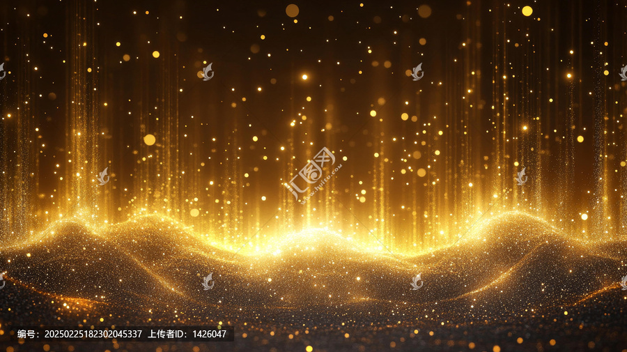 抽象金色粒子背景設(shè)計