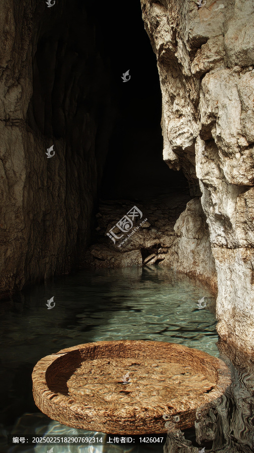 古代洞穴水池內(nèi)景