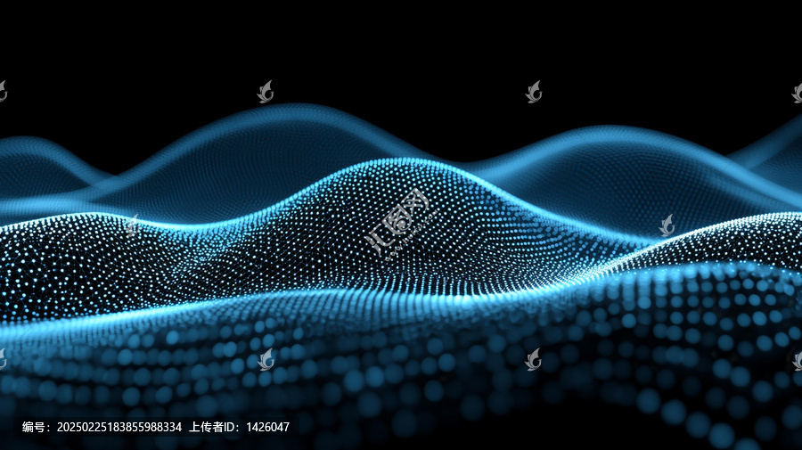 抽象數(shù)字波紋圖樣
