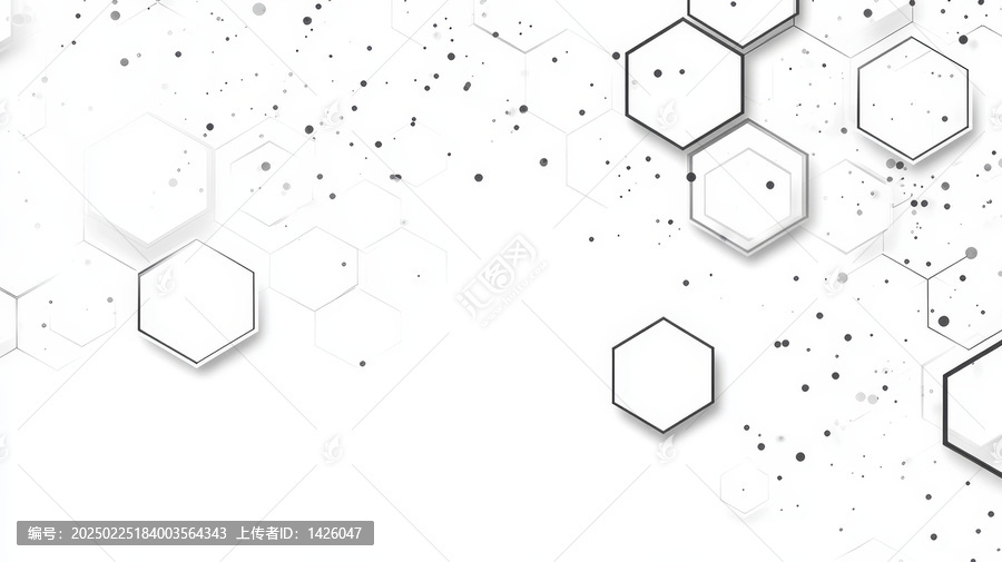 抽象幾何六邊形背景設計