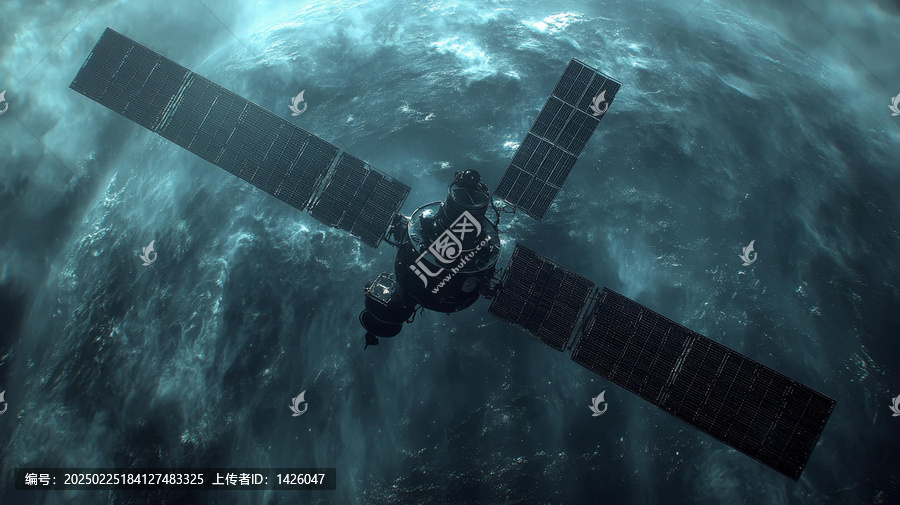 太空衛(wèi)星環(huán)繞地球軌道