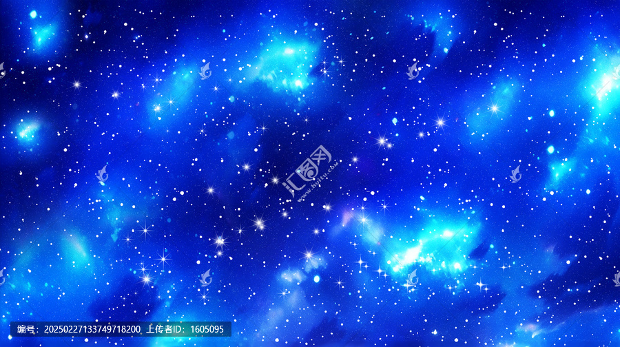 藍(lán)色唯美星空