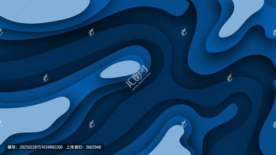 藍(lán)色抽象波浪矢量背景