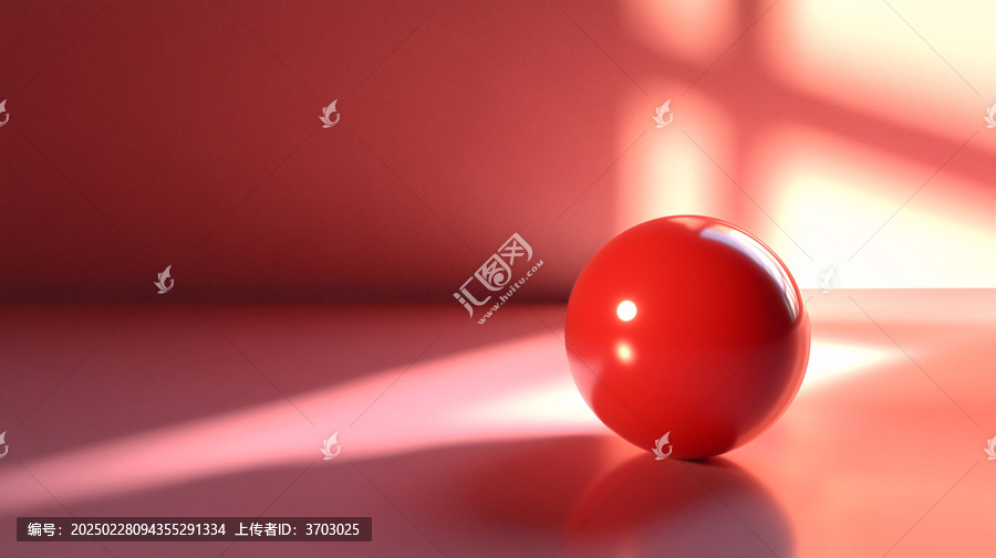 紅色球體創(chuàng)意場(chǎng)景