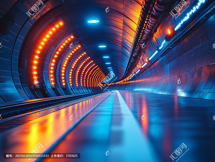 動(dòng)感的地鐵隧道