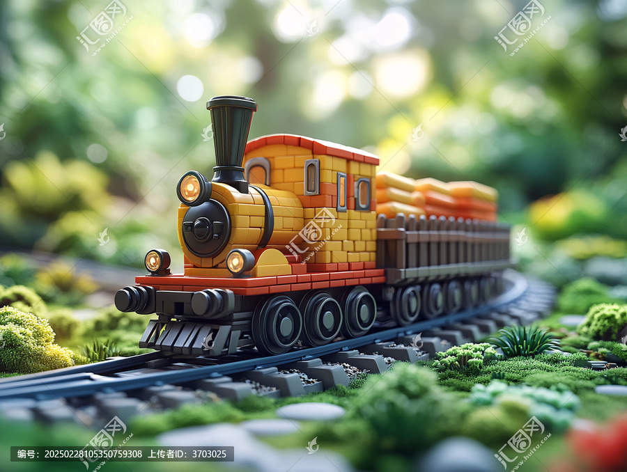 火車頭擺設(shè)花圃