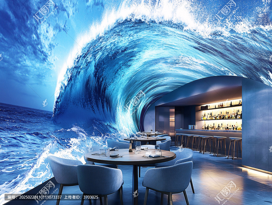 海洋餐廳效果圖