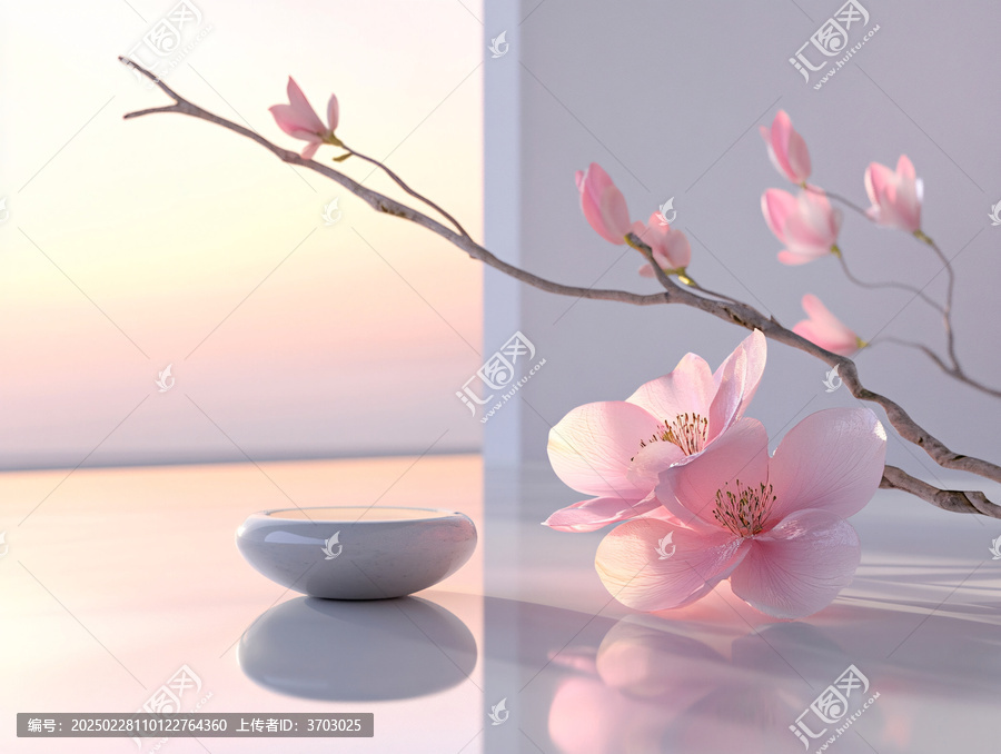 禪意禪境意境桃花