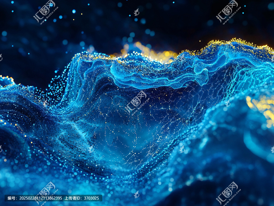 科技浪潮海浪